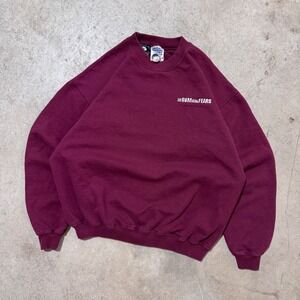 Y2K The Sum of All Fears Movie Promo Crewneck‎ Sweatshirt Gildan Burgundy Medium